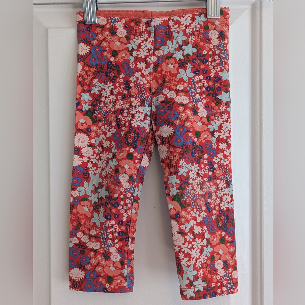 EUC Tea Collection Floral Leggings - 3T